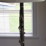 Image of a Clarinet made into a lamp