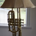 Image of a Cornet made into a lamp